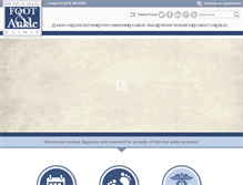 Tablet Screenshot of lafootpain.com